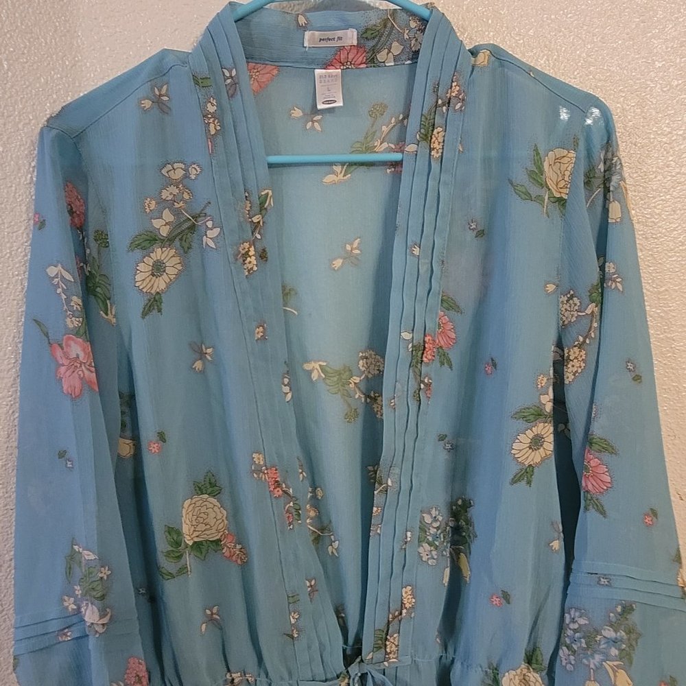 Sheer floral top
